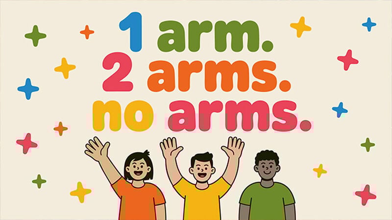 1Arm. 2Arms. NoArms.